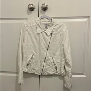 Liz Claiborne Off-White Leather Jacket